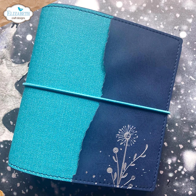 Elizabeth Craft Designs Cuaderno de viajero cuadrado XL - Azul hielo